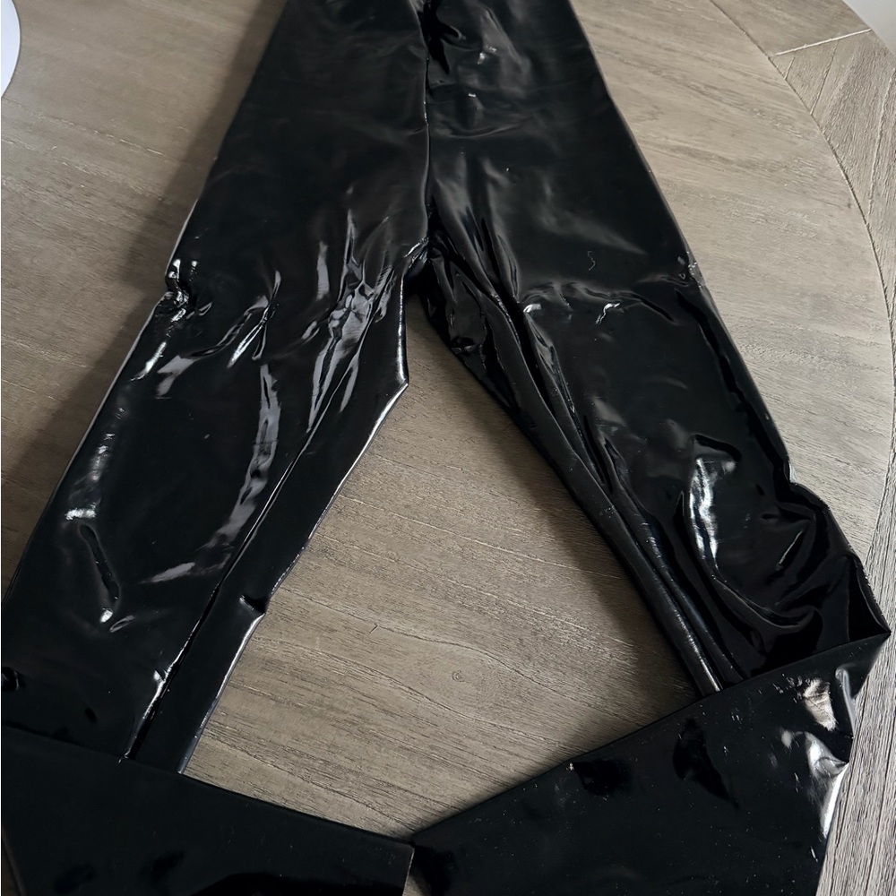 Commando Black Patent Leggings